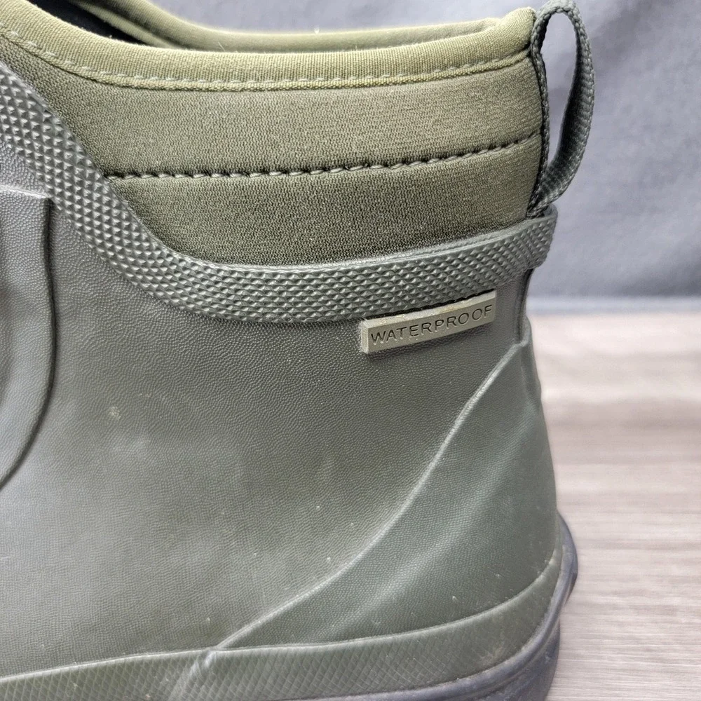 Muck Boot Company Boots Mens Size 9 Green Waterproof Rubber Lace Up Ankle Rain